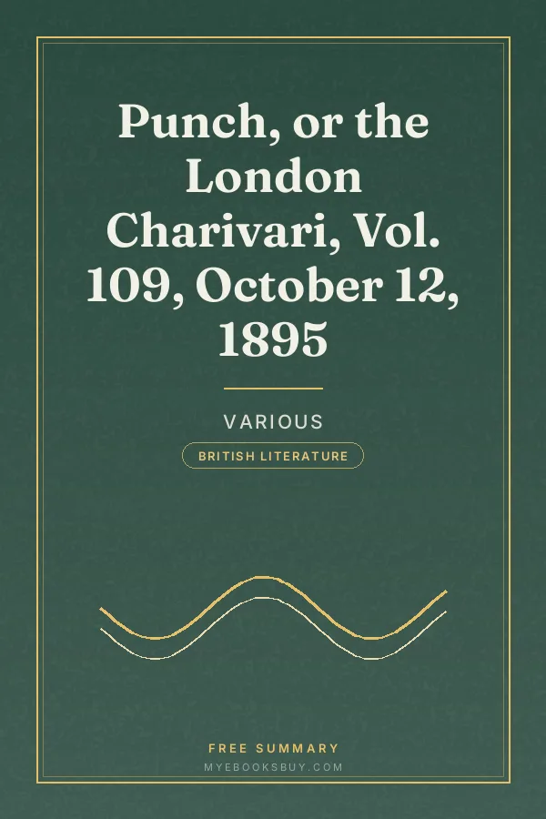 Cover of Punch, or the London Charivari, Vol. 109, October 12, 1895