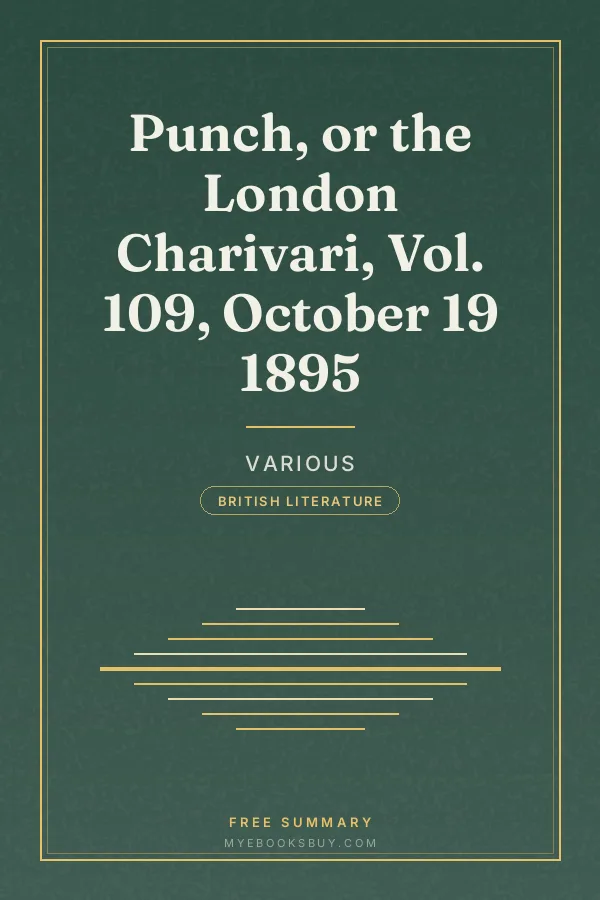 Cover of Punch, or the London Charivari, Vol. 109, October 19 1895
