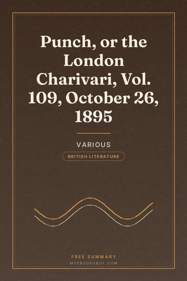 Cover of Punch, or the London Charivari, Vol. 109, October 26, 1895
