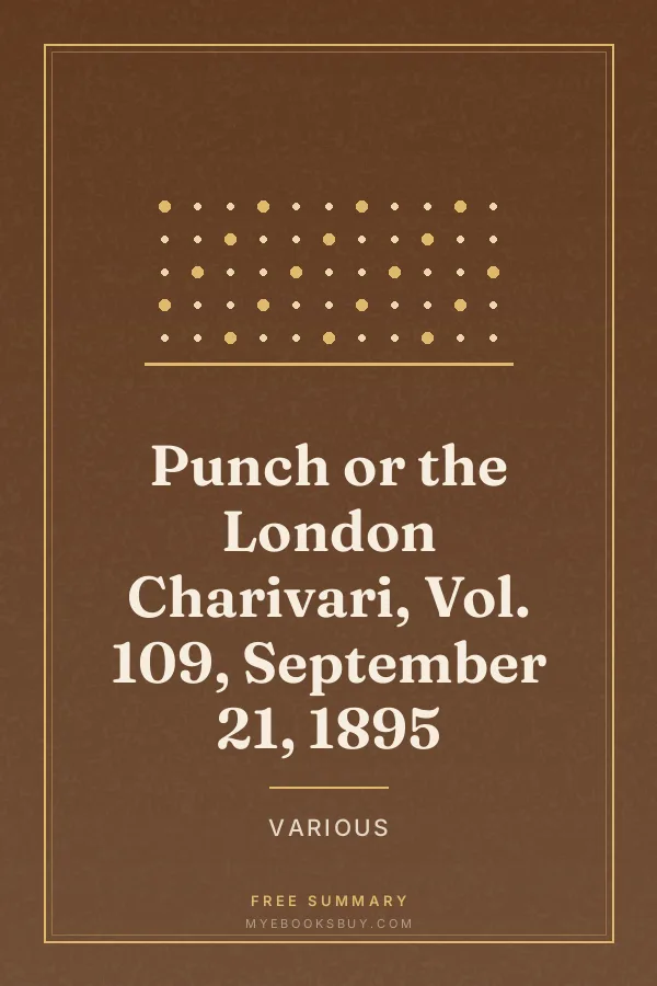 Cover of Punch or the London Charivari, Vol. 109, September 21, 1895