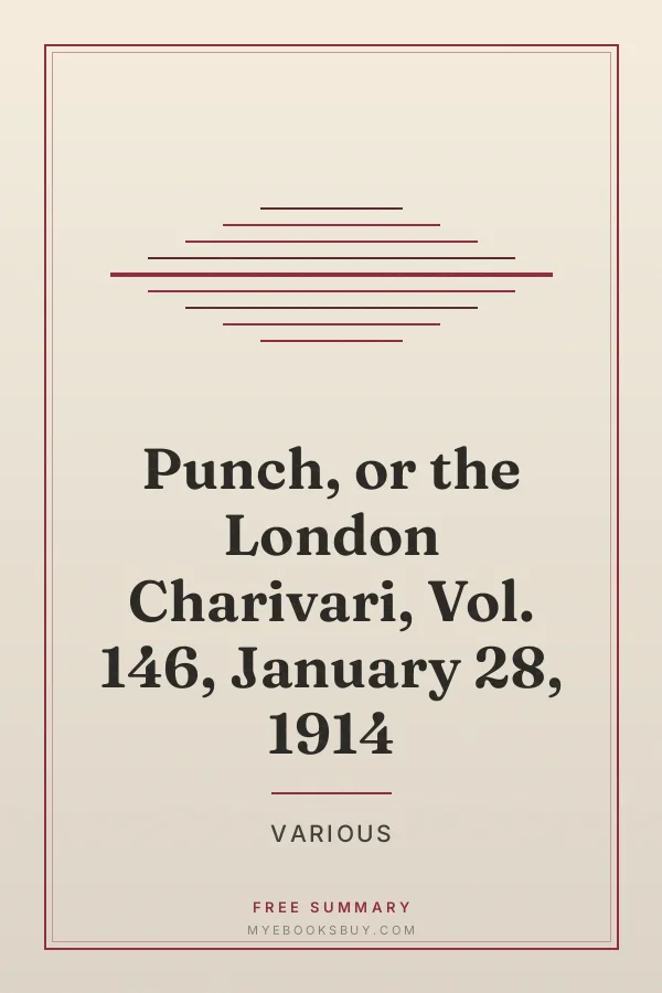 Cover of Punch, or the London Charivari, Vol. 146, January 28, 1914