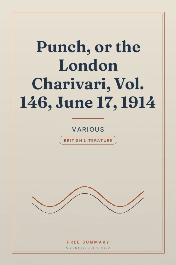 Cover of Punch, or the London Charivari, Vol. 146, June 17, 1914