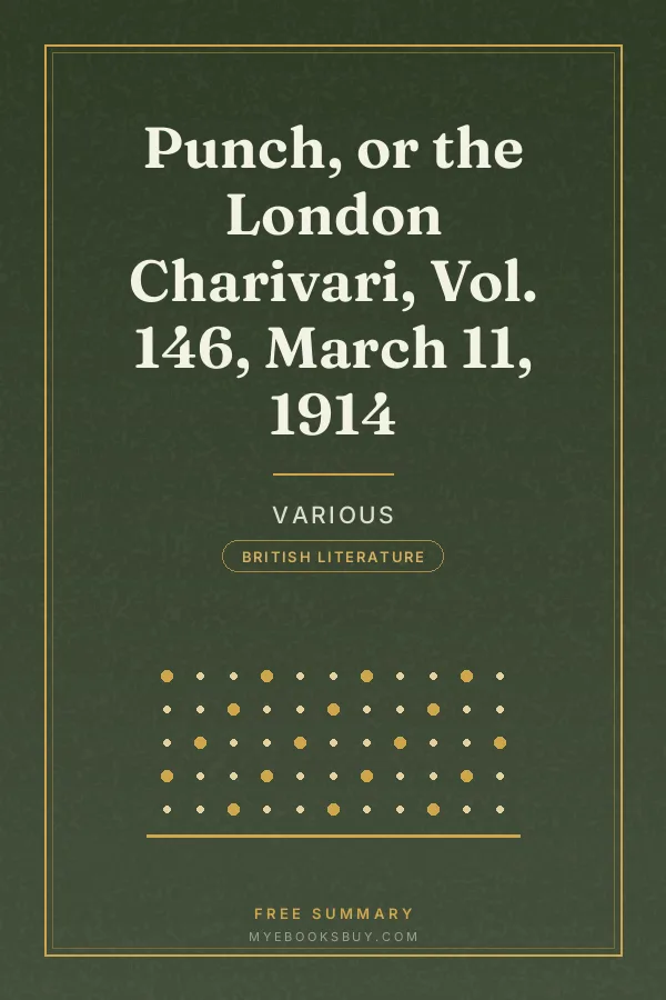Cover of Punch, or the London Charivari, Vol. 146, March 11, 1914