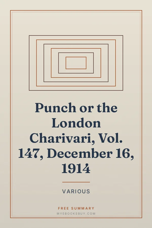 Cover of Punch or the London Charivari, Vol. 147, December 16, 1914