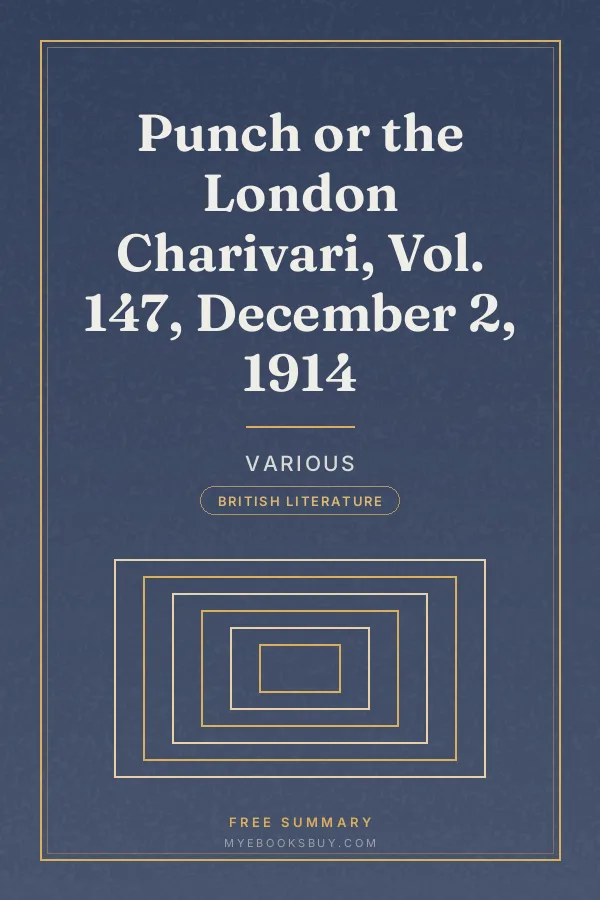 Cover of Punch or the London Charivari, Vol. 147, December 2, 1914