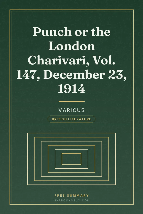Cover of Punch or the London Charivari, Vol. 147, December 23, 1914