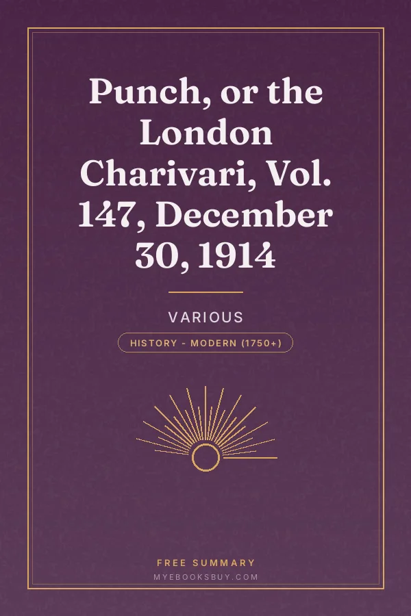 Cover of Punch, or the London Charivari, Vol. 147, December 30, 1914