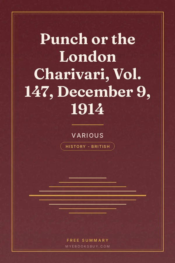Cover of Punch or the London Charivari, Vol. 147, December 9, 1914