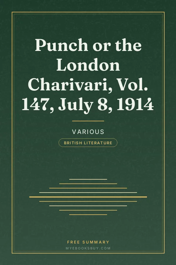 Cover of Punch or the London Charivari, Vol. 147, July 8, 1914