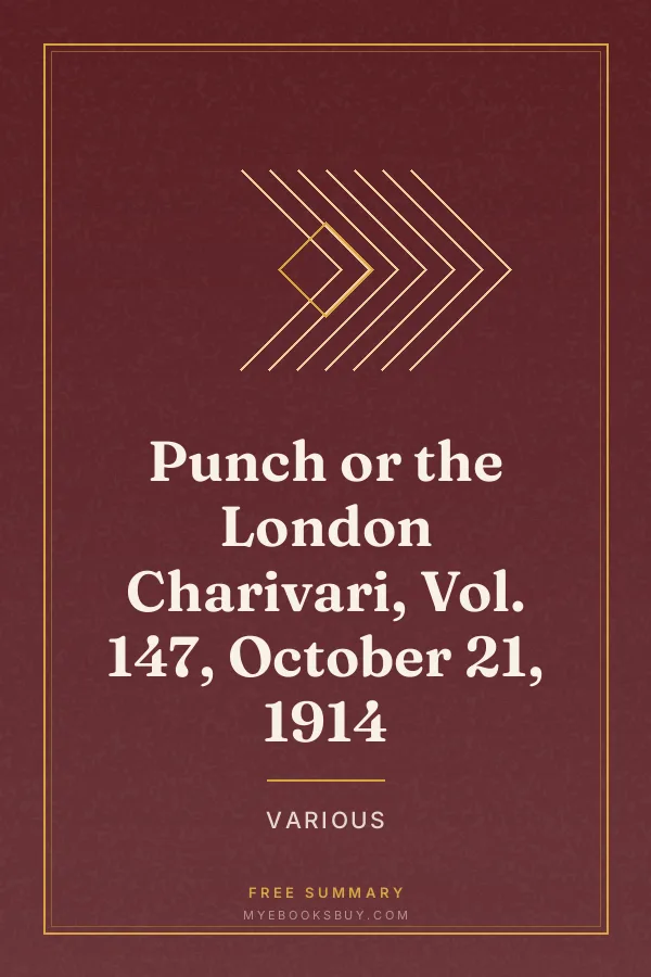 Cover of Punch or the London Charivari, Vol. 147, October 21, 1914