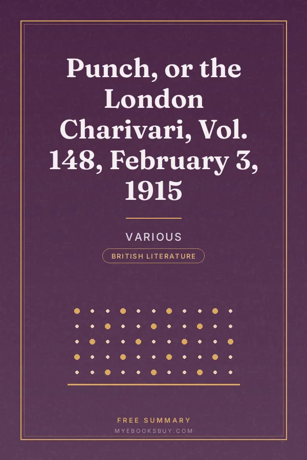 Cover of Punch, or the London Charivari, Vol. 148, February 3, 1915