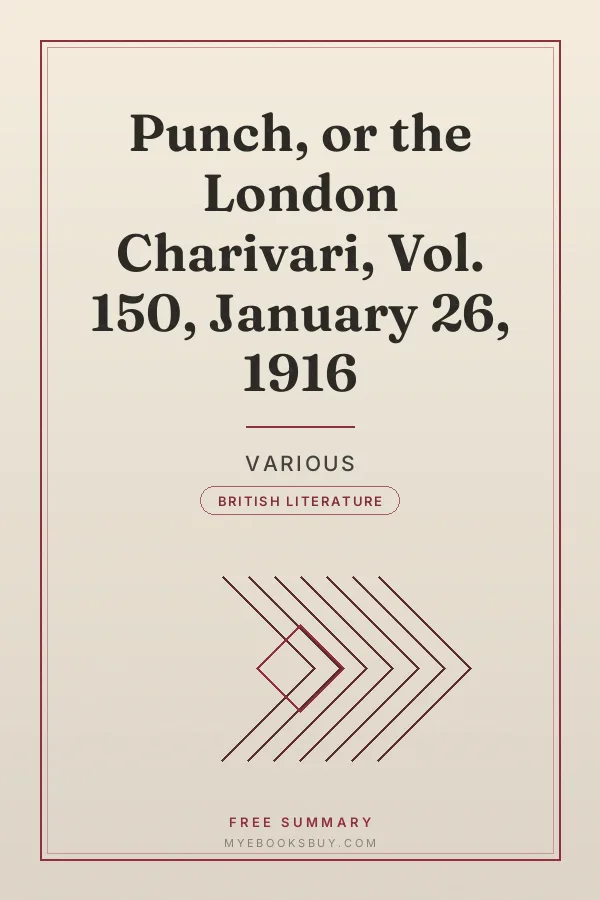 Cover of Punch, or the London Charivari, Vol. 150, January 26, 1916