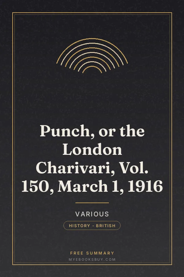 Cover of Punch, or the London Charivari, Vol. 150, March 1, 1916