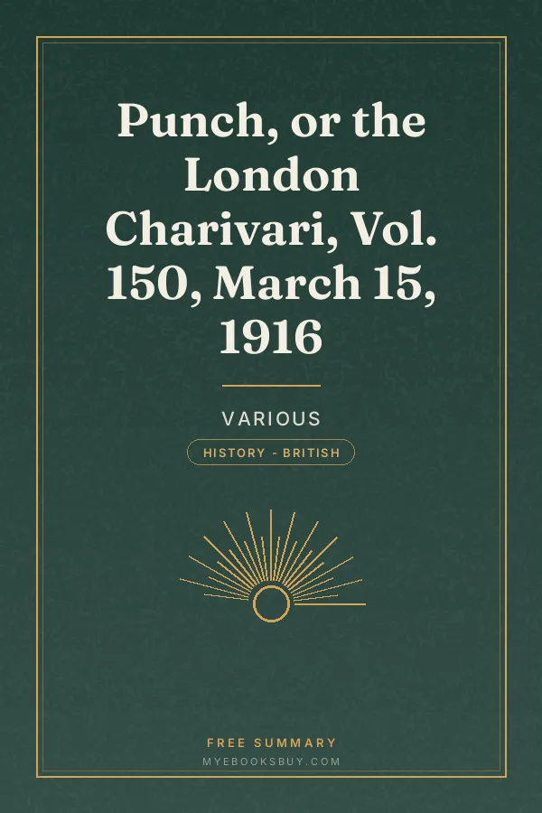Cover of Punch, or the London Charivari, Vol. 150, March 15, 1916