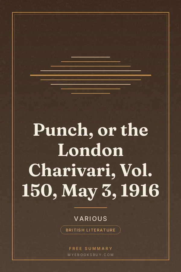 Cover of Punch, or the London Charivari, Vol. 150, May 3, 1916