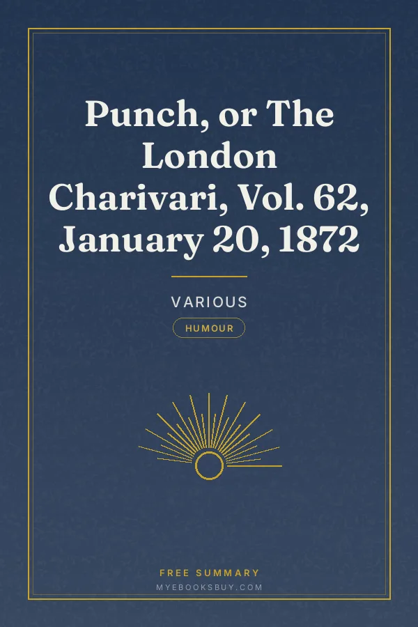 Cover of Punch, or The London Charivari, Vol. 62, January 20, 1872
