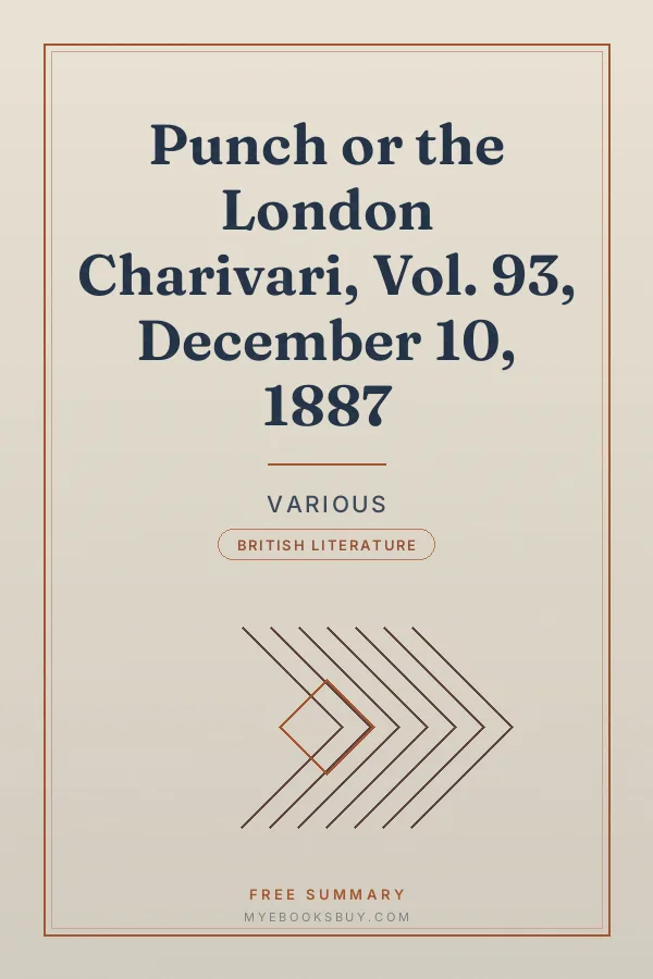 Cover of Punch or the London Charivari, Vol. 93, December 10, 1887