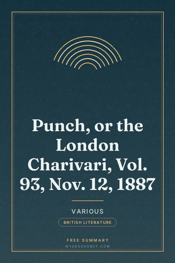 Cover of Punch, or the London Charivari, Vol. 93, Nov. 12, 1887