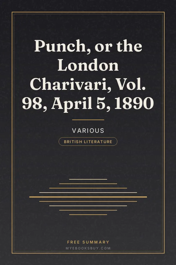 Cover of Punch, or the London Charivari, Vol. 98, April 5, 1890