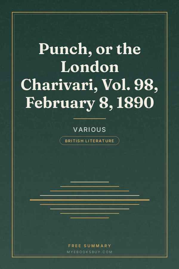 Cover of Punch, or the London Charivari, Vol. 98, February 8, 1890