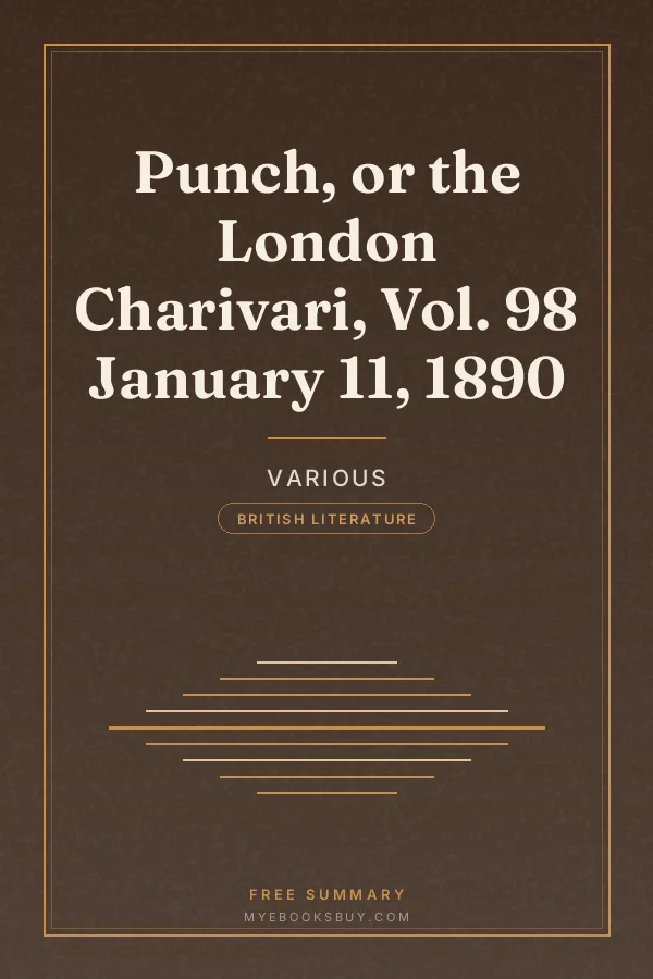 Cover of Punch, or the London Charivari, Vol. 98 January 11, 1890