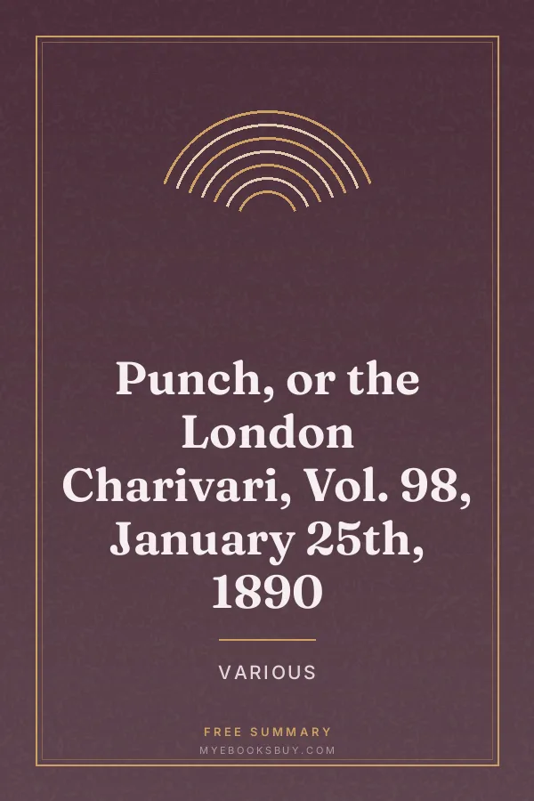 Cover of Punch, or the London Charivari, Vol. 98, January 25th, 1890