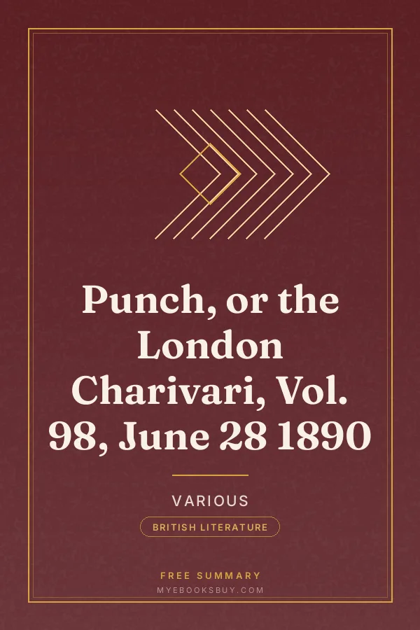 Cover of Punch, or the London Charivari, Vol. 98, June 28 1890