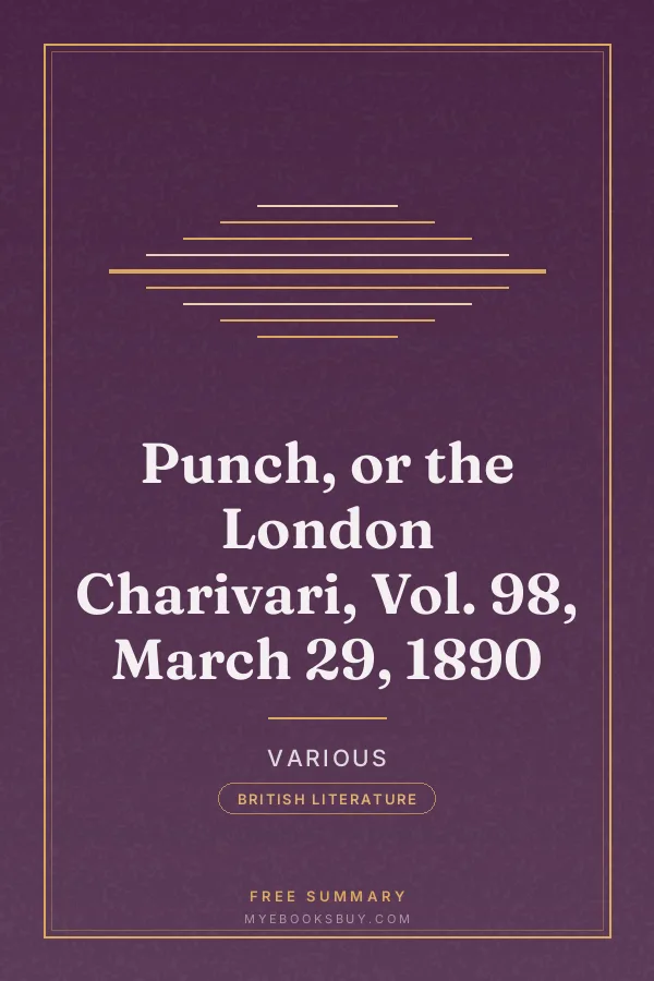 Cover of Punch, or the London Charivari, Vol. 98, March 29, 1890