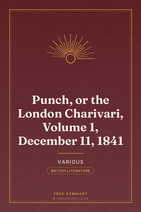 Cover of Punch, or the London Charivari, Volume 1, December 11, 1841