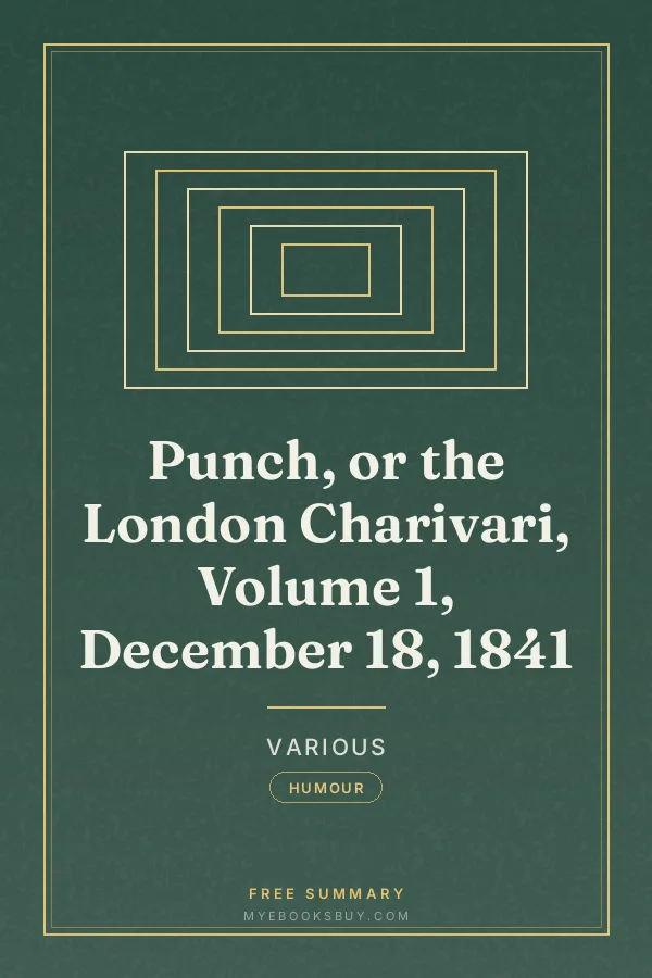 Cover of Punch, or the London Charivari, Volume 1, December 18, 1841