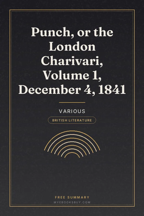 Cover of Punch, or the London Charivari, Volume 1, December 4, 1841