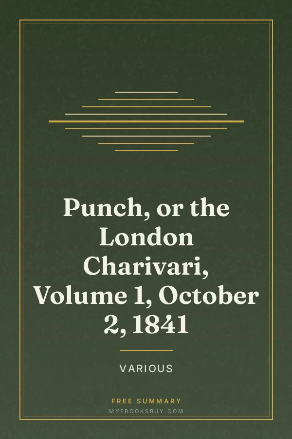 Cover of Punch, or the London Charivari, Volume 1, October 2, 1841