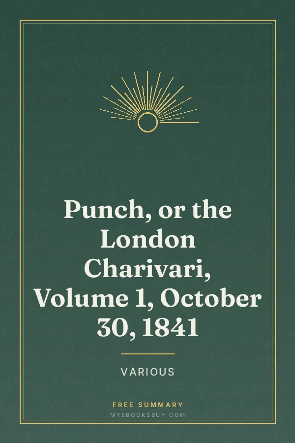 Cover of Punch, or the London Charivari, Volume 1, October 30, 1841
