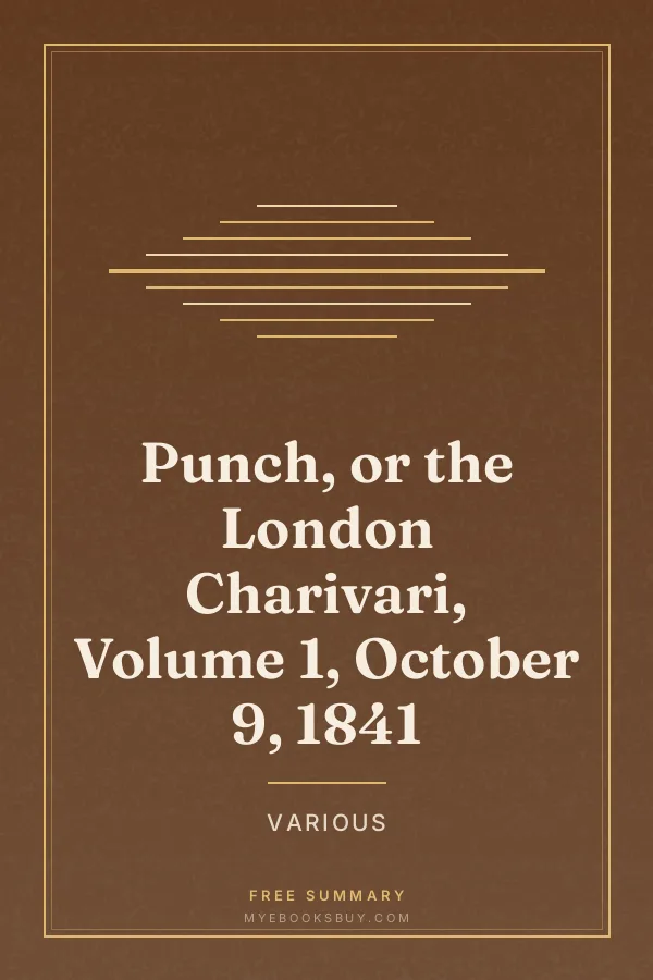 Cover of Punch, or the London Charivari, Volume 1, October 9, 1841