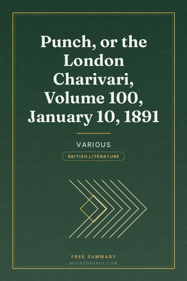 Cover of Punch, or the London Charivari, Volume 100, January 10, 1891