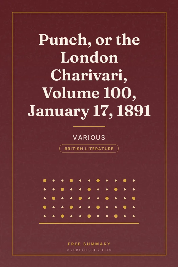 Cover of Punch, or the London Charivari, Volume 100, January 17, 1891