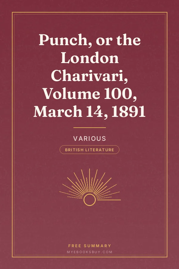 Cover of Punch, or the London Charivari, Volume 100, March 14, 1891