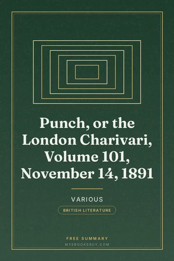 Cover of Punch, or the London Charivari, Volume 101, November 14, 1891