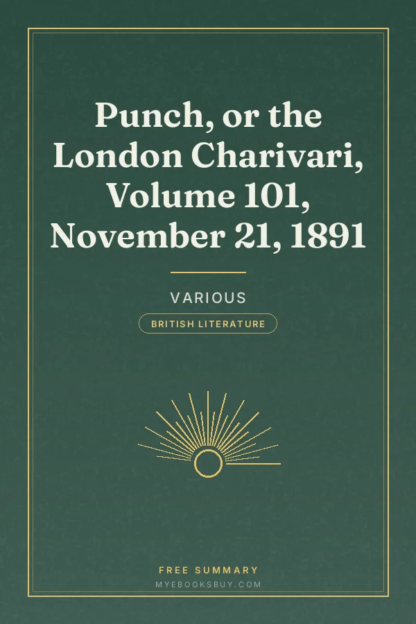 Cover of Punch, or the London Charivari, Volume 101, November 21, 1891