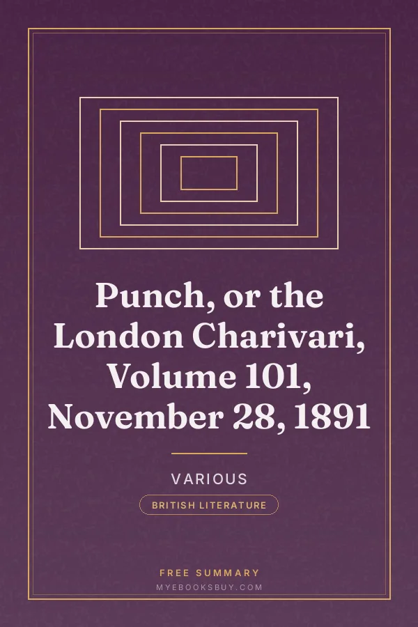 Cover of Punch, or the London Charivari, Volume 101, November 28, 1891