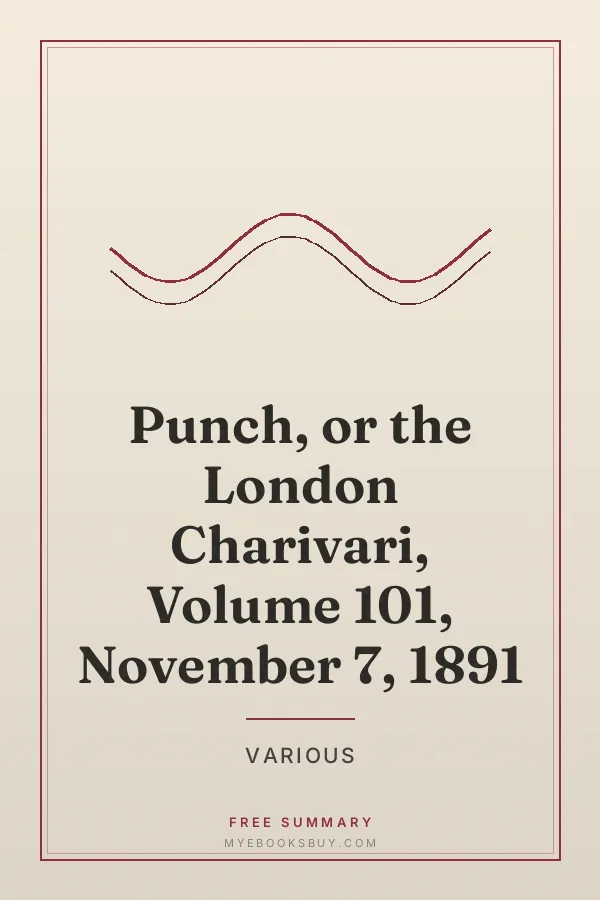Cover of Punch, or the London Charivari, Volume 101, November 7, 1891