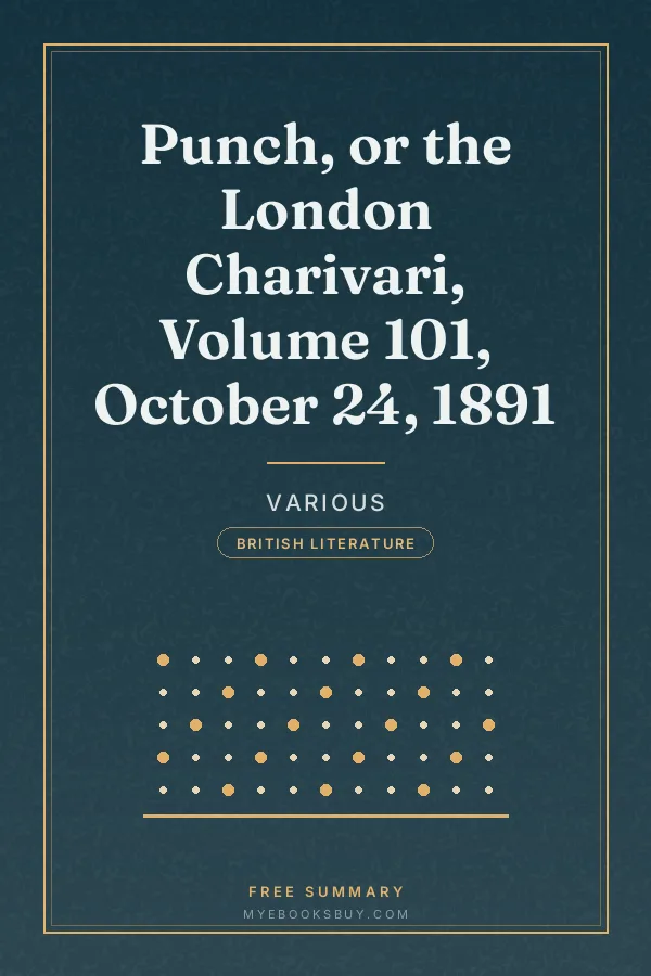 Cover of Punch, or the London Charivari, Volume 101, October 24, 1891