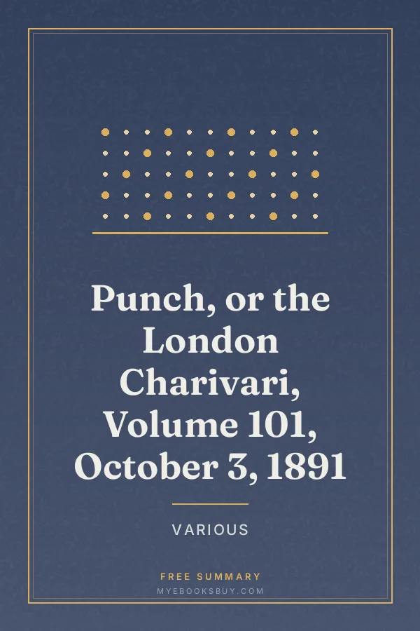 Cover of Punch, or the London Charivari, Volume 101, October 3, 1891