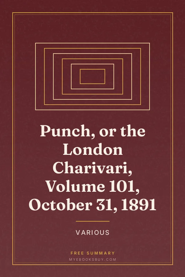 Cover of Punch, or the London Charivari, Volume 101, October 31, 1891