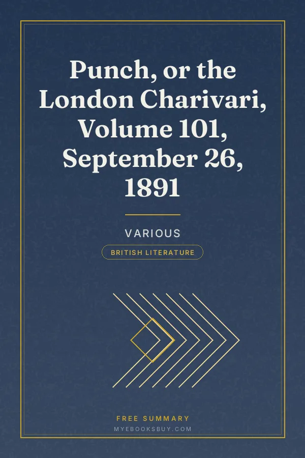 Cover of Punch, or the London Charivari, Volume 101, September 26, 1891