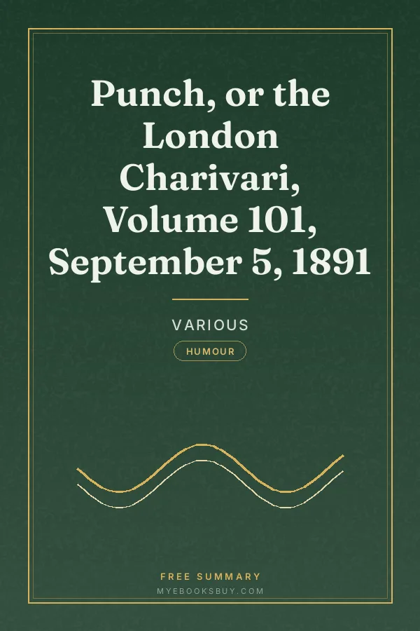 Cover of Punch, or the London Charivari, Volume 101, September 5, 1891