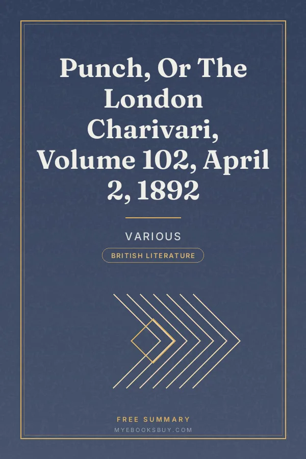 Cover of Punch, Or The London Charivari, Volume 102, April 2, 1892