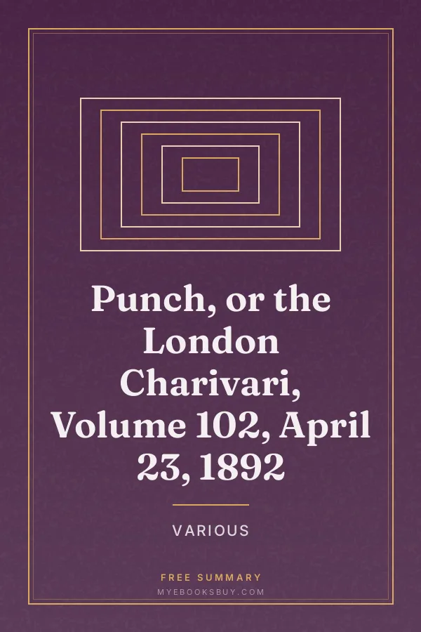 Cover of Punch, or the London Charivari, Volume 102, April 23, 1892