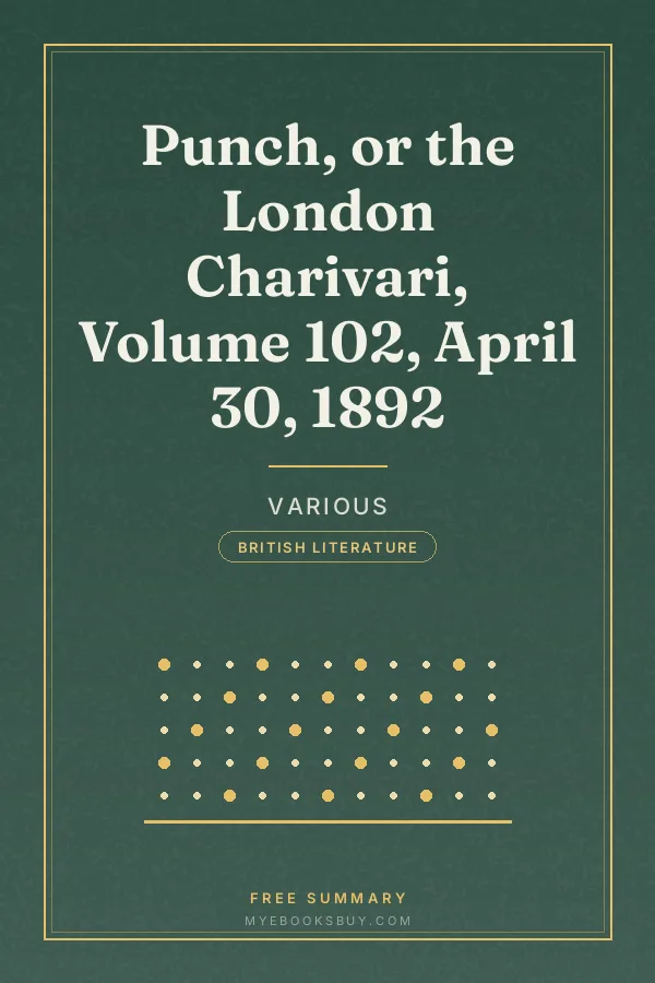 Cover of Punch, or the London Charivari, Volume 102, April 30, 1892