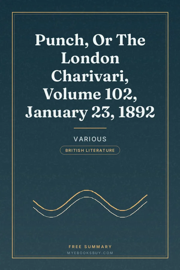 Cover of Punch, Or The London Charivari, Volume 102, January 23, 1892